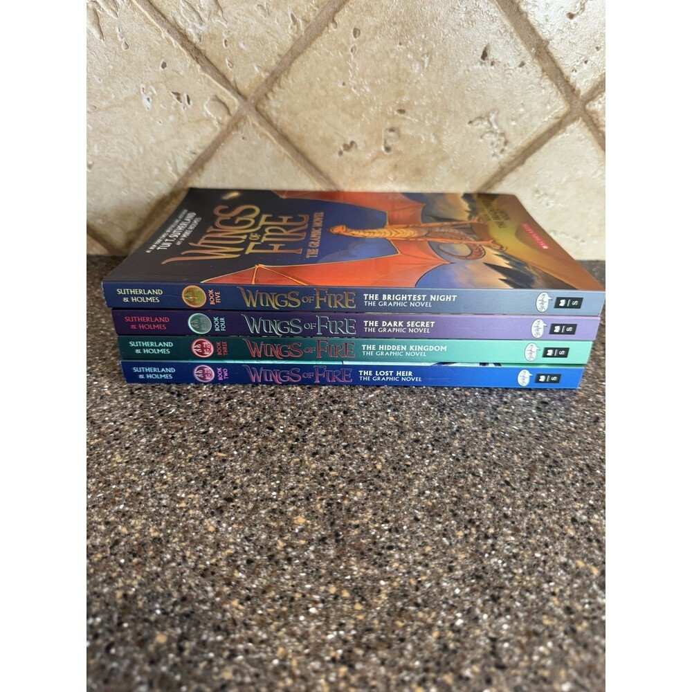 Wings of Fire Graphic Novels Books 2-5 by Tui T Sutherland & Holmes